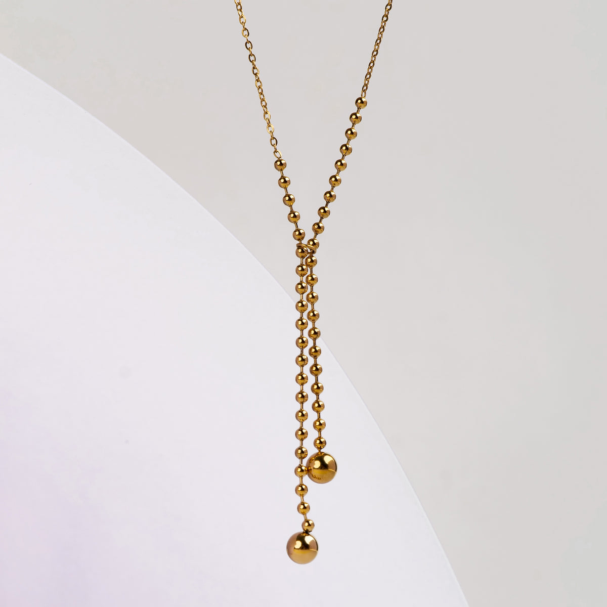 Dainty Drop Necklace necklace by Nashira, shown close up