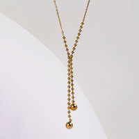 Dainty Drop Necklace necklace by Nashira, shown close up