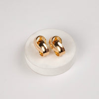 Monday Hoops earrings by Nashira, shown close up