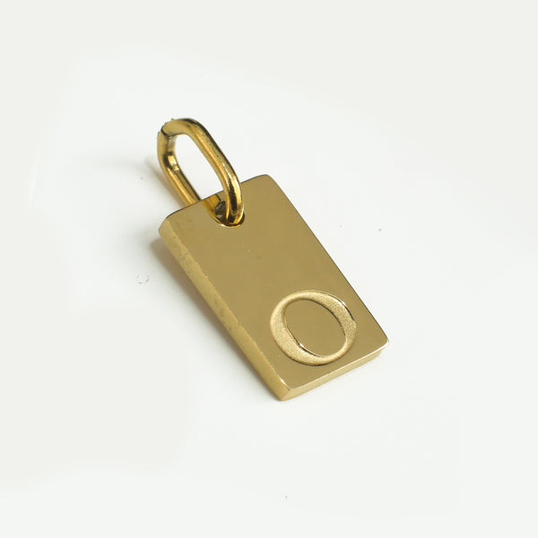 Dainty Alphabet Charm Gold  - O