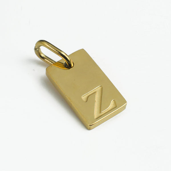 Dainty Alphabet Charm Gold  - Z