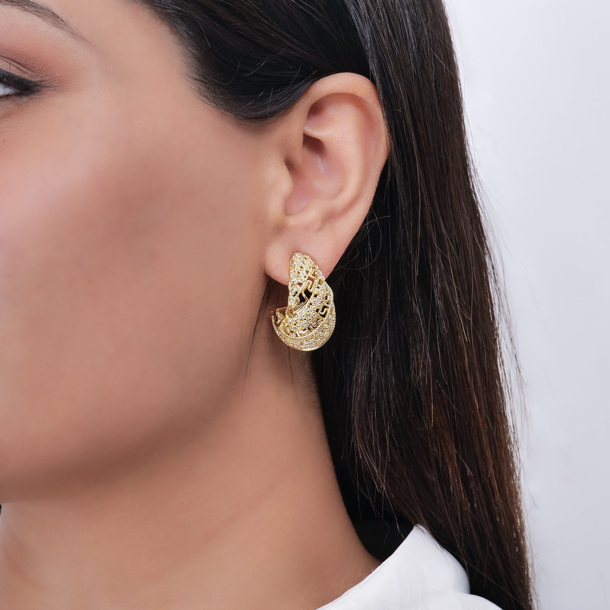 Mughal Teardrops - Stainless Steel earrings by Nashira