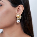 Triple Flower Cocktail Earrings