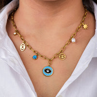 Chunky Charms Necklace - Stainless Steel necklace by Nashira