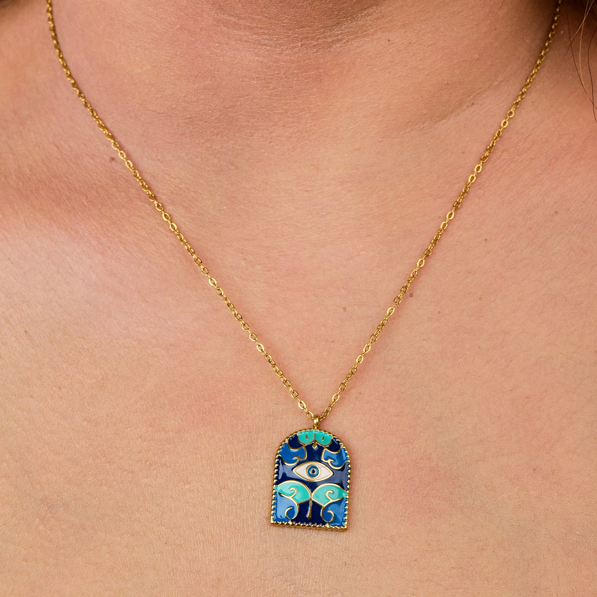 Majestic Eye Pendant with Necklace - Stainless Steel necklace by Nashira