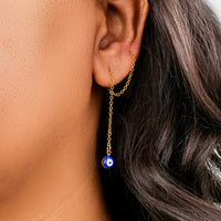 Nazar Needle and Thread - Stainless Steel necklace by Nashira
