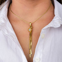 Tassel of Protection Necklace - Stainless Steel necklace by Nashira
