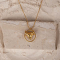 Bull in a Ring Pendant with Necklace