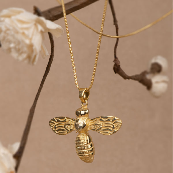 Bumble Bee Pendant with Chain