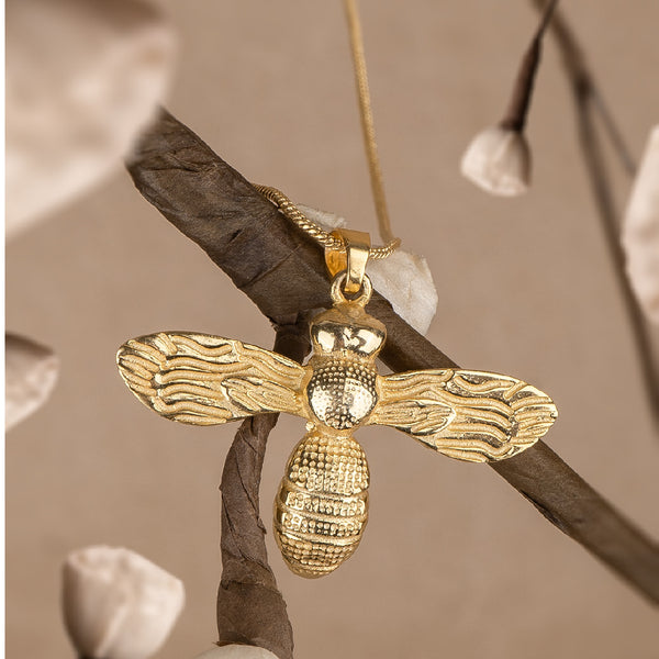 Bumble Bee Pendant with Chain
