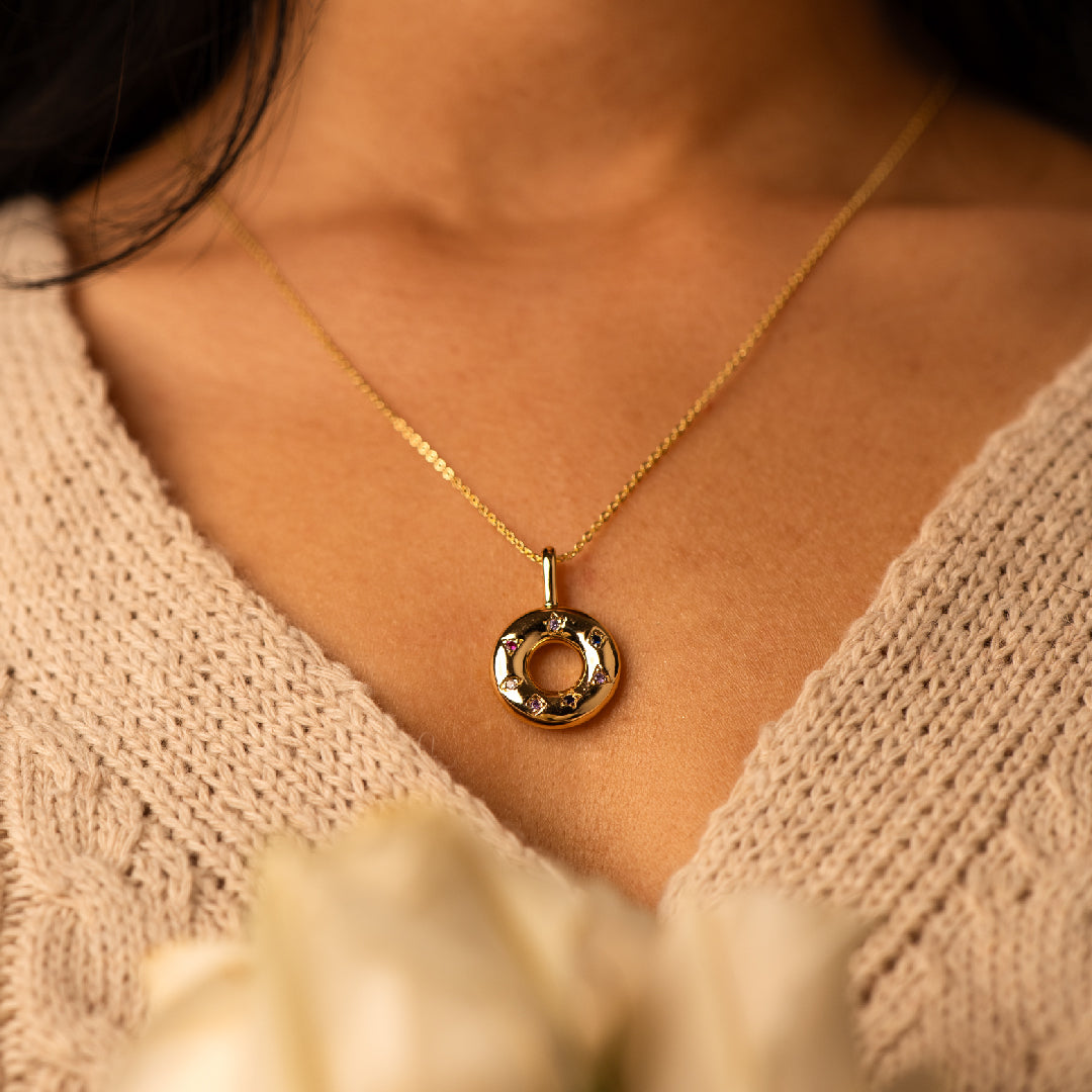 Circle of Life Pendant with Chain - Stainless Steel necklace by Nashira